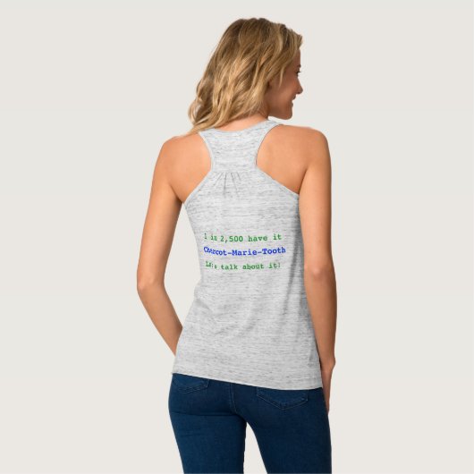 1 op de 2.500 heeft een ontwerp tanktop (Volledige Achterkant)