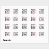 1 op de 8 vrouwen - Borstkanker Ronde Sticker (Vel)