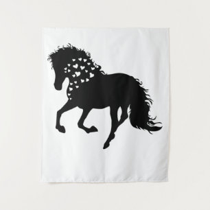 1- Paard Shirt, Paard Liefhebber T-shirt, Meisjes  Wandkleed
