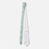 #1 Pap Green Mustache - Nummer 1 Stropdas (Achterkant)