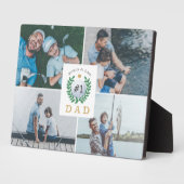 #1 Pap, Happy Fathers Day Golf Theme Foto Collage Fotoplaat (Zijkant)