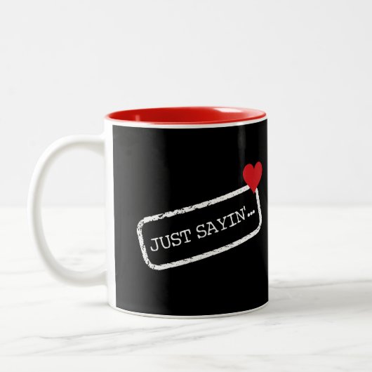 #1 Pap! -Just say'in Two-Tone Coffee Mok (Links)