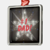 #1 Pap! Metalen Ornament (Links)