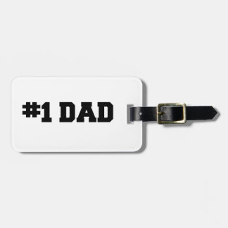 #1 Pap | Nummer één vader | Happy Vaderdag Bagagelabel