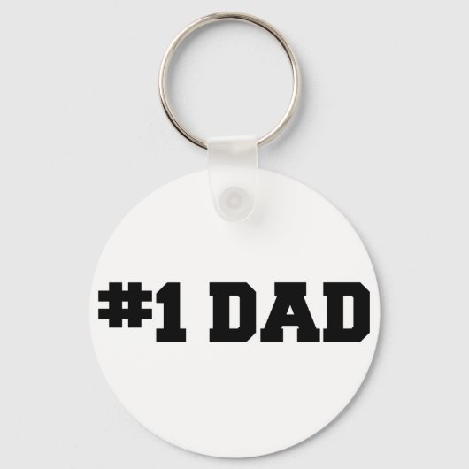 #1 Pap | Nummer één vader | Happy Vaderdag Sleutelhanger (Voorkant)