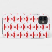 #1 Pap Red Mustache - Nummer 1 Case-Mate iPhone Case (Achterkant (horizontaal))