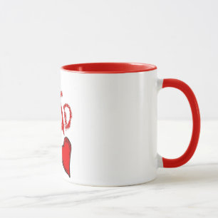 #1 pap rode koffiekop mok