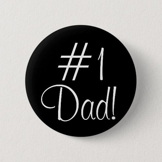 #1 Pap! Ronde Button 5,7 Cm (Voorkant)