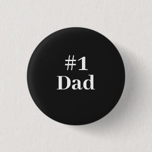 #1 Pap Vaderdag   Ronde Button 3,2 Cm