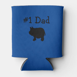 #1 Pap, zwart minivarken Blikjeskoeler