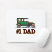 #1 Papa Antiek auto Muismat (Met muis)