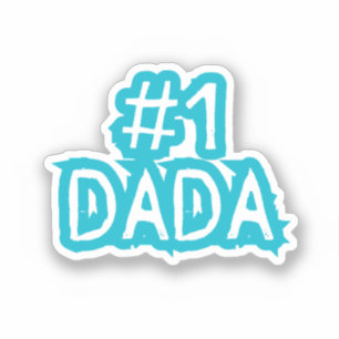#1 Papa Beste Vader Papa Nieuw Vader Sticker