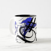 #1 Papa Guitar Mug Bleue (Devant gauche)