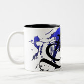 #1 Papa Guitar Mug Bleue (Gauche)