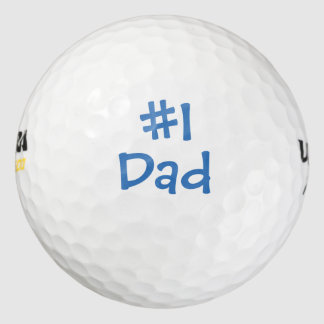 #1 Papa (nummer 1 papa) Vaderdag Golfballen
