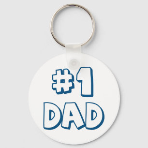 #1 Papa Nummer Eén pap Vaderdag cadeaus Sleutelhanger