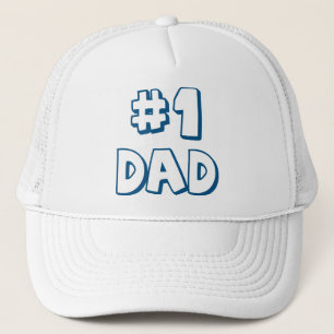 #1 Papa Nummer Eén pap Vaderdag cadeaus Trucker Pet
