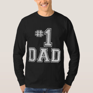 1 Papa nummer één stijl Vaderdag T-shirt