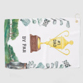 #1 Papa van Par Golf Towel Golfhanddoek (Horizontaal)