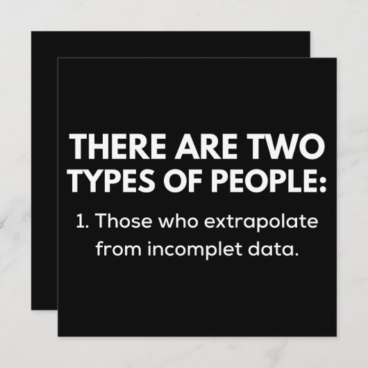 1. Personen die extrapoleren van onvolledige gegev Save The Date (Voorkant / Achterkant)