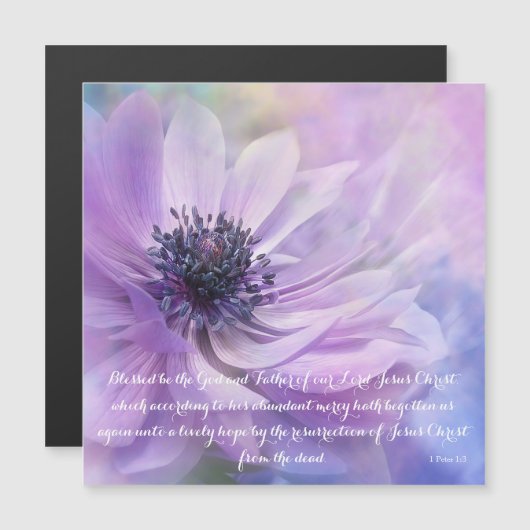 1 Peter 1:3 Lavender Flower | Verbouwingsrooster (Voorkant / Achterkant)