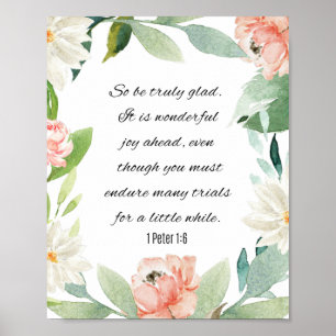 1 Peter 1:6, ben echt blij Poster