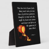 1 Peter 1:7 Plaque Fotoplaat (Zijkant)