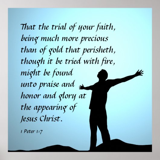 1 Peter 1:7 Poster (Voorkant)