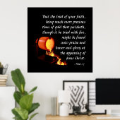 1 Peter 1:7 Poster (Thuiskantoor)