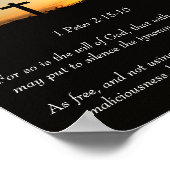 1 Peter 2:15-16 Poster (Hoek)