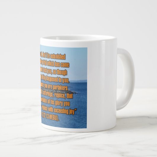 1 Peter 4:12-13 WEBU Mug (Devant droit)