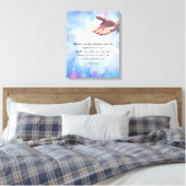 1 Peter 5:6-7 Canvas Afdruk (Insitu (Slaapkamer))