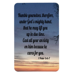 1 Peter 5:6-7 Magneet