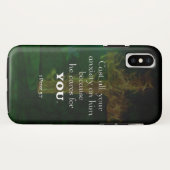 1 Peter 5:7 Bijbelversen citaat Case-Mate iPhone Case (Achterkant (horizontaal))