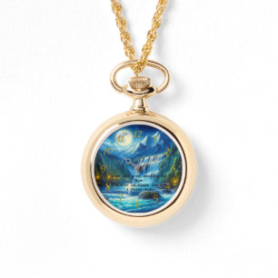 1 Peter 5:7 Gold Christelijke trouw Prayer Horloge