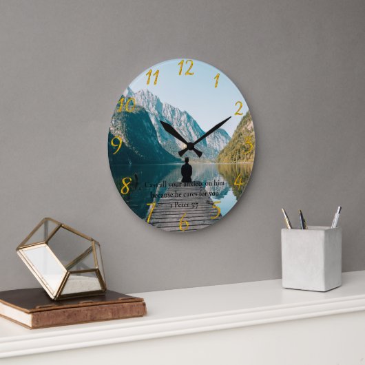 1 Peter 5:7 op de dok Grote Klok (Kantoor)