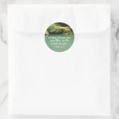 1 Peter 5:7 Ronde Sticker (Tas)