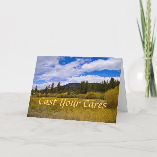 1 Peter de Kaart van de Aanmoediging van het 5:7 (Voorkant)