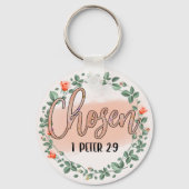 1 Petrus 2:9 Christelijk Bijbelvers Sleutelhanger (Voorkant)