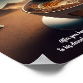 1 Petrus 5:10 Surrealistische woestijn Wilderness  Poster (Hoek)