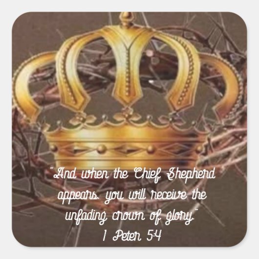 1 Petrus 5:4 Sticker (Voorkant)