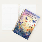 1 Petrus 5:7 Schrift Hij geeft om u Wildbloemen Planner (Display)