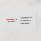 1 Photo Chic & Simple Maquillage Artiste Carte de (Dos)