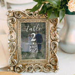 1 photo recto pour encadrer le Mariage QR Numéro d<br><div class="desc">Ajoutez une touche de finition personnalisée aux décorations de réception de mariage avec des photos personnalisées et des numéros de table QR Code. Ces impressions photo recto verso 4x6 ne sont pas des cartons et doivent être placées dans des cadres. L'image et tout le texte sur ce modèle sont simples...</div>