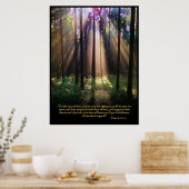 1 Pierre 3:12-13 Poster de la Bible chrétienne (Cuisine)