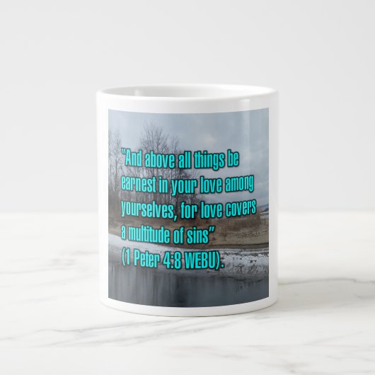 1 Pierre 4:8 Mug WEBU (Devant)