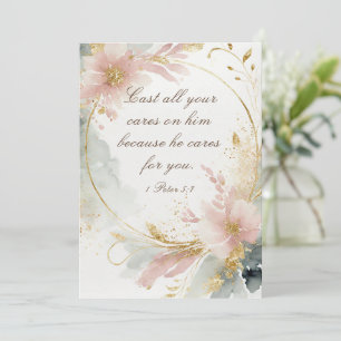 1 Pierre 5:7 Posez toutes vos soucis sur lui Carte