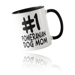 #1 Pomeranian Dog Mom - World's Best Fur Mom Mok
