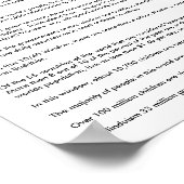 1 Poster - Faits sur la fenêtre 10/40 (Coin)