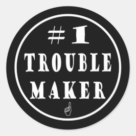 #1 Probleemmaker Ronde Sticker